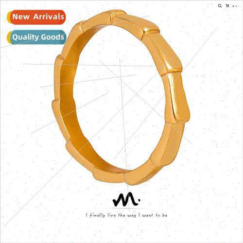 Europe simple antique hundred wh bamboo stacking ring women Europe simple antique hundred wh bamboo stacking ring women