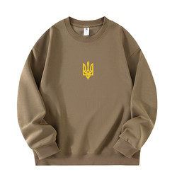 Ukrainian Trident Clothes Men's and Women's Chinese Cotton Crewneck Sweatshirt Hero Veteran Logo Fleece-lined thickened Long sleeves Tops Ukrainian Trident Clothes Men's and Women's Chinese Cotton Crewneck Sweatshirt Hero Veteran Logo Fleece-lined thickened Long sleeves Tops