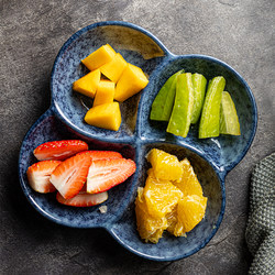 Snack Plate, Divided Plate, Ceramic Divided Plate, Western Tableware, Low-Fat Four-Compartment Plate, Vegetable Plate, Nut Plate Snack Plate, Divided Plate, Ceramic Divided Plate, Western Tableware, Low-Fat Four-Compartment Plate, Vegetable Plate, Nut Plate