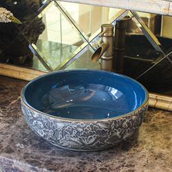Popular Ceramic Countertop Basin Single Basin Retro Round Wash Basin Bathroom Basin Artistic Wash Basin for Home Use Xin Hui Popular Ceramic Countertop Basin Single Basin Retro Round Wash Basin Bathroom Basin Artistic Wash Basin for Home Use Xin Hui