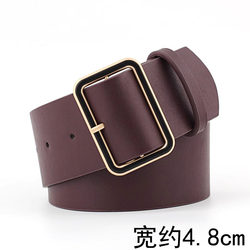 4.8cm Wide Brown Belt for Women 2025 New Versatile Decorative Accessory to Match Denim Skirts and Suits Women's Belt 4.8cm Wide Brown Belt for Women 2025 New Versatile Decorative Accessory to Match Denim Skirts and Suits Women's Belt