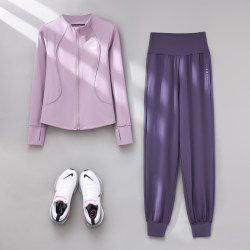 Professional Morning Running Women's Fitness Clothing 2025 New Elastic Loose Large Size Yoga Clothing Quick-Drying Clothing Running Sports Suit Professional Morning Running Women's Fitness Clothing 2025 New Elastic Loose Large Size Yoga Clothing Quick-Drying Clothing Running Sports Suit