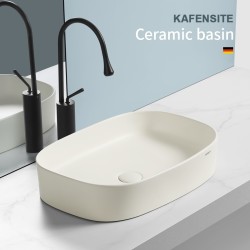 Creative Matte Cream-Style Countertop Washbasin Ceramic Bathroom Washbasin High-End Art Balcony Basin Single Basin Creative Matte Cream-Style Countertop Washbasin Ceramic Bathroom Washbasin High-End Art Balcony Basin Single Basin