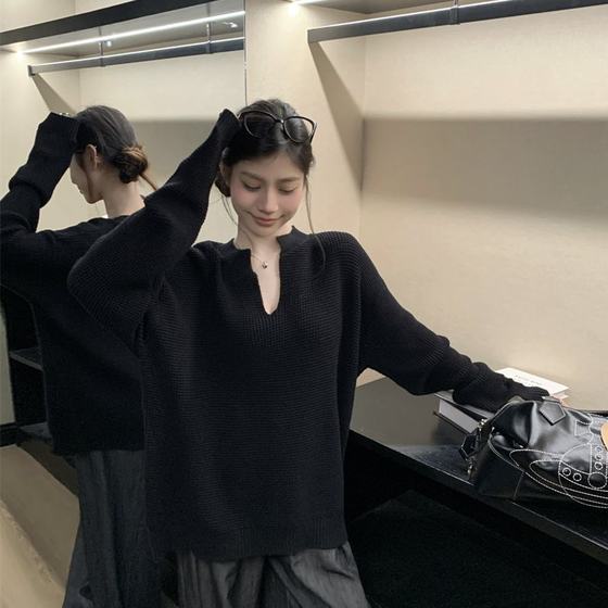 Real shot, real price, new autumn and winter white waffle V-neck knitted texture pullover sweater 
Real shot, real price, new autumn and winter white waffle V-neck knitted texture pullover sweater