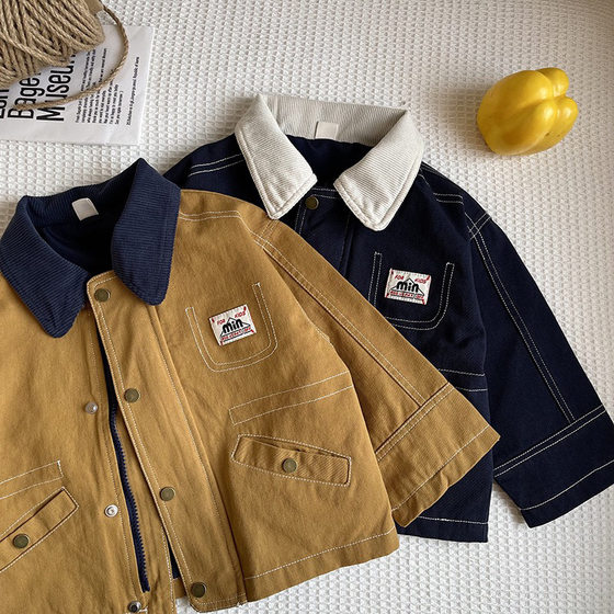 Children's denim jacket 25 spring and autumn boys' labor jackets small and medium-sized children's jackets boy baby collar
Children's denim jacket 25 spring and autumn boys' labor jackets small and medium-sized children's jackets boy baby collar