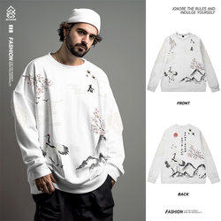 Autumn and winter new trendy printed hooded tops for men Autumn and winter new trendy printed hooded tops for men