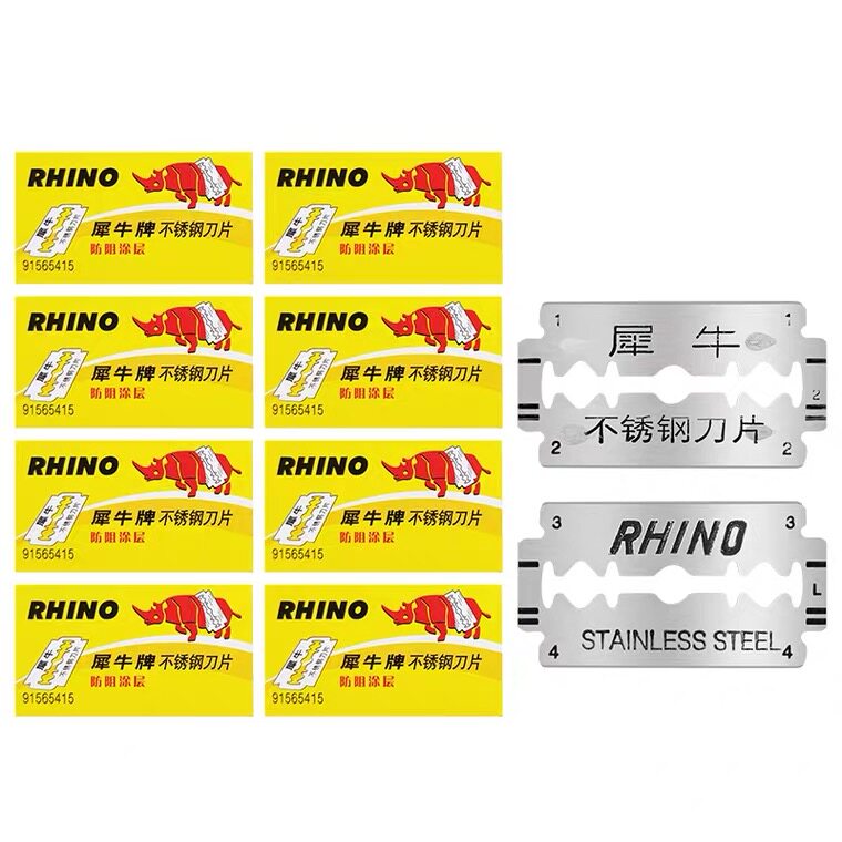 RHINO 브랜드 면도날 스테인레스 스틸-