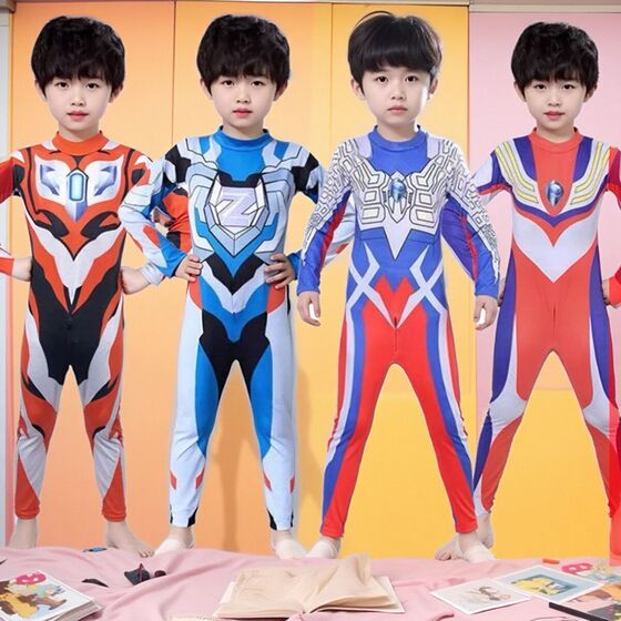 Summer Tiga long-sleeved trousers one-piece swimsuit quick-drying sun protection clothes children's Ultraman Children's Swimsuit
Summer Tiga long-sleeved trousers one-piece swimsuit quick-drying sun protection clothes children's Ultraman Children's Swimsuit