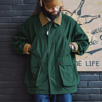 Madiden pretend to be American retro multi -pocket hunting jacket
 Madiden pretend to be American retro multi -pocket hunting jacket