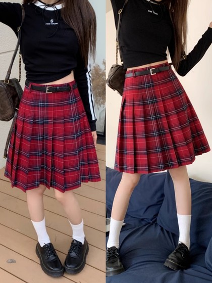 Retro grid pleated skirt Female mid -length spring and autumn large size college wind jk skirt high waist checkered A -line skirt
Retro grid pleated skirt Female mid -length spring and autumn large size college wind jk skirt high waist checkered A -line skirt