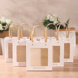 Window-Patterned Tote Bag, Exquisite and Simple Holiday Gift Bag, High-End Souvenir Bag, Halloween Birthday Gift Bag, Light Luxury Window-Patterned Tote Bag, Exquisite and Simple Holiday Gift Bag, High-End Souvenir Bag, Halloween Birthday Gift Bag, Light Luxury