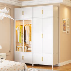 Steel Wardrobe for Bedroom, Home Use, Thickened Iron Art, Simple Storage Cabinet, Large Capacity, Simple Metal Children's Baby Wardrobe Steel Wardrobe for Bedroom, Home Use, Thickened Iron Art, Simple Storage Cabinet, Large Capacity, Simple Metal Children's Baby Wardrobe