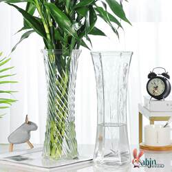 Glass Vase Transparent Water-Cultured Lucky Bamboo Lily Vase Ornament Living Room Flower Arrangement Dried Flowers Nordic Home Extra Large Glass Vase Transparent Water-Cultured Lucky Bamboo Lily Vase Ornament Living Room Flower Arrangement Dried Flowers Nordic Home Extra Large