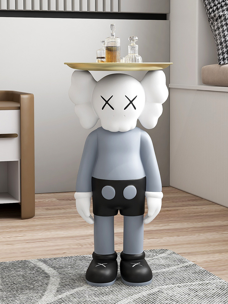 KAWS Violent Bear Resin Figurine - Light Luxury Home Decor
