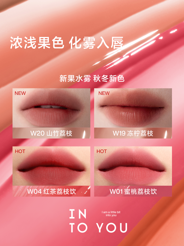 Into You ウォーターミストリップグロス - 長持ちマットリップグロス