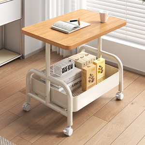 Movable tea table small trolley double-layer side several living room sofa storage small table with wheeled tea table bedroom storage rack 
Movable tea table small trolley double-layer side several living room sofa storage small table with wheeled tea table bedroom storage rack