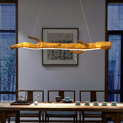 Japanese retro Zen tea room chandelier Chinese restaurant bar wabi-sabi wind branch long W B&B creative decoration Japanese retro Zen tea room chandelier Chinese restaurant bar wabi-sabi wind branch long W B&B creative decoration