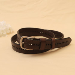 Genuine Leather Belt for Women, First Layer Cowhide, Vintage, Simple, Versatile, Fully Hollowed Out, No-Punch Belt, Suitable for Jeans and Skirts Genuine Leather Belt for Women, First Layer Cowhide, Vintage, Simple, Versatile, Fully Hollowed Out, No-Punch Belt, Suitable for Jeans and Skirts