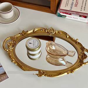 French antique glass mirror tray living room decoration ornaments aromatherapy jewelry display mirror storage tray 
French antique glass mirror tray living room decoration ornaments aromatherapy jewelry display mirror storage tray