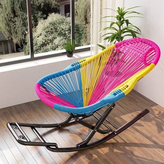 Colorful rocking chair adult rocking chair lounge chair creative rocking chair balcony leisure rattan chair freezing chair household lazy chair
Colorful rocking chair adult rocking chair lounge chair creative rocking chair balcony leisure rattan chair freezing chair household lazy chair