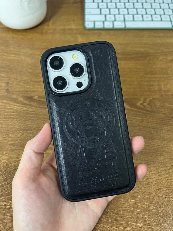 A Bathing Ape New MagSafe Leather High End Premium 15, 14, 13 iPhone Case
