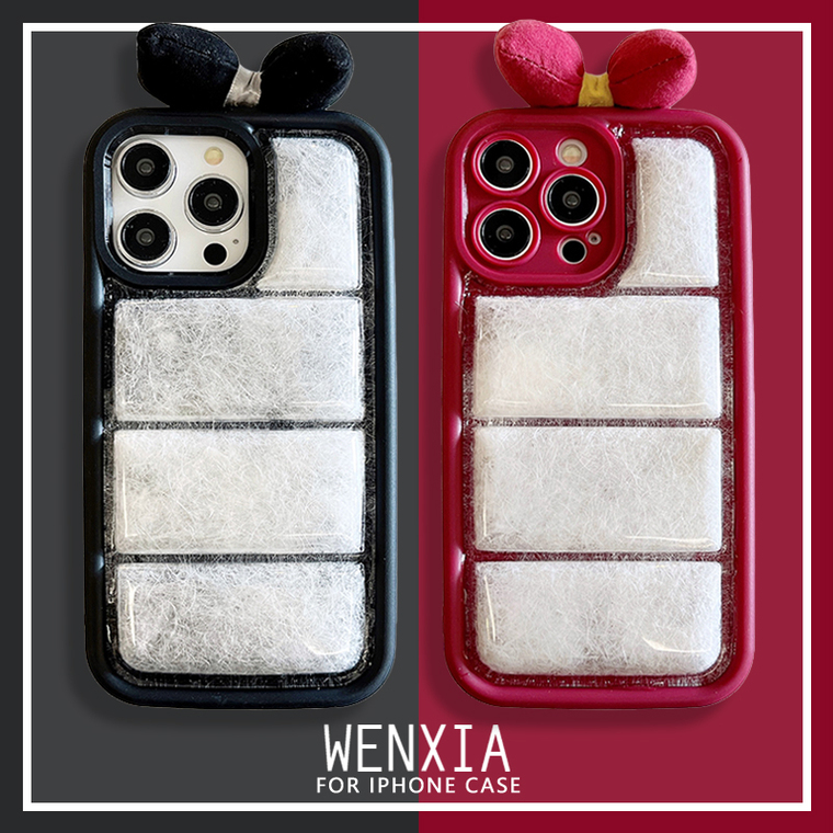 Puffy Puffer Down Jacket 3D 15, 14, 13, 12, 11 iPhone Case