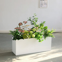 Simulated Green Plant Landscaping Combination Display Flower Trough Box Partition Window Decoration Bionic Fake Plant Indoor Decoration Simulated Green Plant Landscaping Combination Display Flower Trough Box Partition Window Decoration Bionic Fake Plant Indoor Decoration
