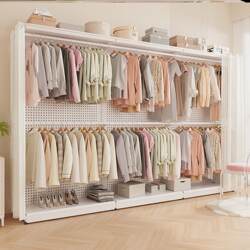 Perforated Board Wardrobe Integrated into Bedroom, Home Use, Easy Assembly, Metal Frame, Walk-In Closet, Dustproof Curtain, Hanging Wardrobe, Closet Perforated Board Wardrobe Integrated into Bedroom, Home Use, Easy Assembly, Metal Frame, Walk-In Closet, Dustproof Curtain, Hanging Wardrobe, Closet