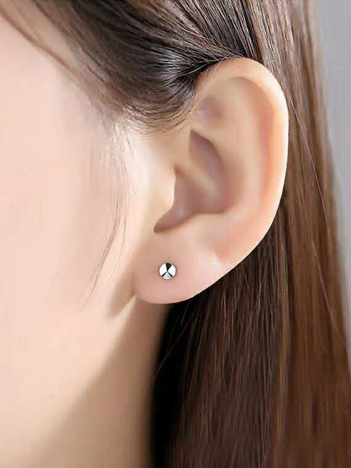 Set di orecchini a lobo in argento sterling Orecchini a ... - Shein