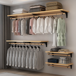 Cloakroom Bedroom Walk-In Closet Open Solid Wood Wardrobe Storage Room Storage Rack Built-In Wardrobe Clothes Rack Cloakroom Bedroom Walk-In Closet Open Solid Wood Wardrobe Storage Room Storage Rack Built-In Wardrobe Clothes Rack