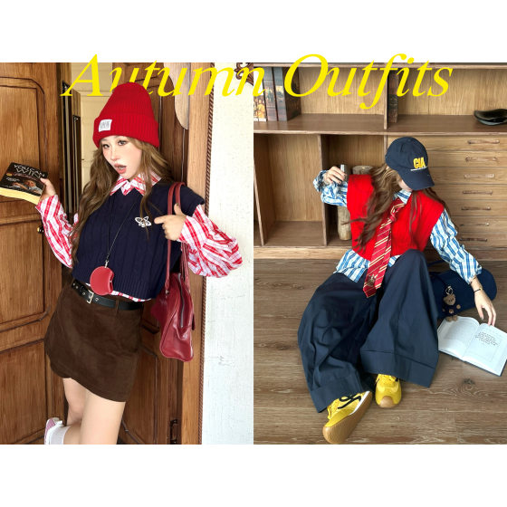Lin Shiqi NICKIDAILY [Holiday Art Student! Three-color versatile short knitted twist vest vest for women
Lin Shiqi NICKIDAILY [Holiday Art Student! Three-color versatile short knitted twist vest vest for women