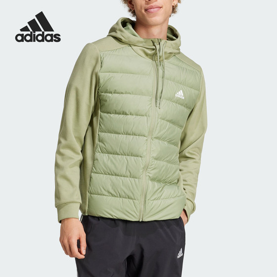 Adidas/Adidas official genuine new men's warm splicing sports hooded down jacket JM3254 Adidas/Adidas official genuine new men's warm splicing sports hooded down jacket JM3254