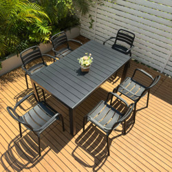 Outdoor Patio Table and Chair Set, Waterproof and Sun-Resistant, Terrace Leisure Table and Chairs, Restaurant Outdoor Dining Table Set, Aluminum Alloy Frame Outdoor Patio Table and Chair Set, Waterproof and Sun-Resistant, Terrace Leisure Table and Chairs, Restaurant Outdoor Dining Table Set, Aluminum Alloy Frame