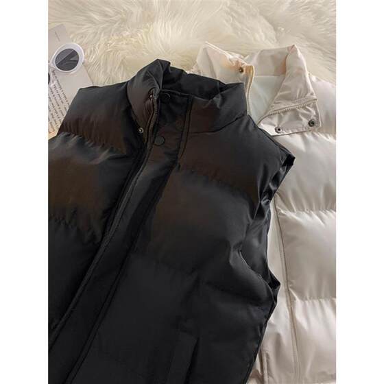 Winter stand -up collar cotton vest male solid color versatile tide brand leisure youth college trend vest sleeve sleeveless jacket Winter stand -up collar cotton vest male solid color versatile tide brand leisure youth college trend vest sleeve sleeveless jacket