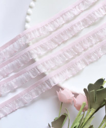 1.8cm pink snow yarn fungus lace accessories 1.8cm pink snow yarn fungus lace accessories