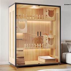 Cat Villa, Cat Cage, Indoor Cat Nest, Cat House, Extra Large Free Space, Cat House Made of Solid Wood, Cat Shelter Manufacturer Cat Villa, Cat Cage, Indoor Cat Nest, Cat House, Extra Large Free Space, Cat House Made of Solid Wood, Cat Shelter Manufacturer