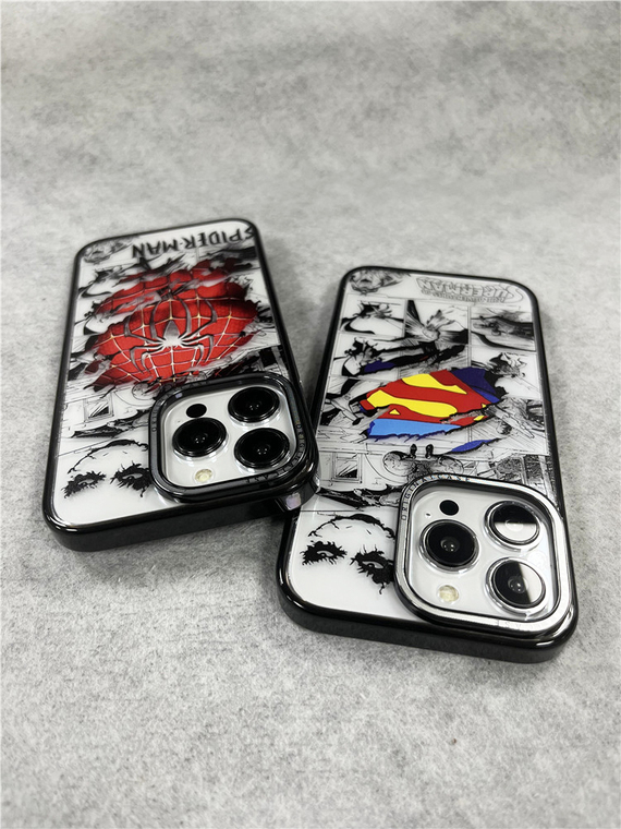 Superman Spiderman Comic Book New 15, 14, 13, 12 iPhone Case