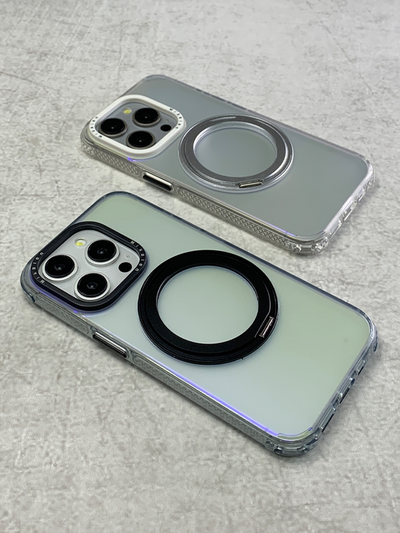 Neon Color MagSafe Ring Kickstand 15, 14, 13, 12 iPhone Case