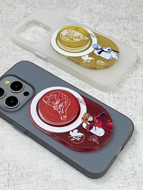 Evangelion EVA Anime Removable Suction Cap – MagSafe Magnetic Ring Finger Holder Kickstand – Accessories – 15, 15 Plus, 15