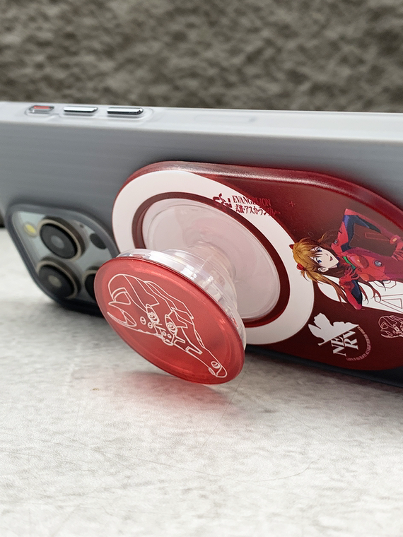 Evangelion EVA Anime Removable Suction Cap – MagSafe Magnetic Ring Finger Holder Kickstand – Accessories – 15, 15 Plus, 15