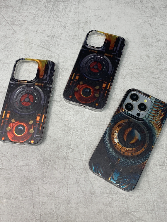 New MagSafe Dragon Eye Illustration 15, 14, 13, 12 iPhone Case