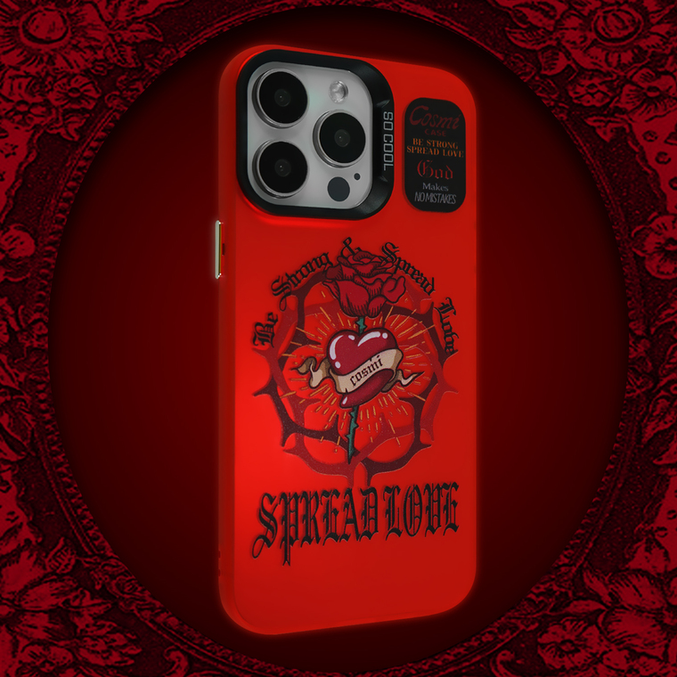 Cosmi Be Strong & Spread Love New Original 15, 14, 13, 12 iPhone Case