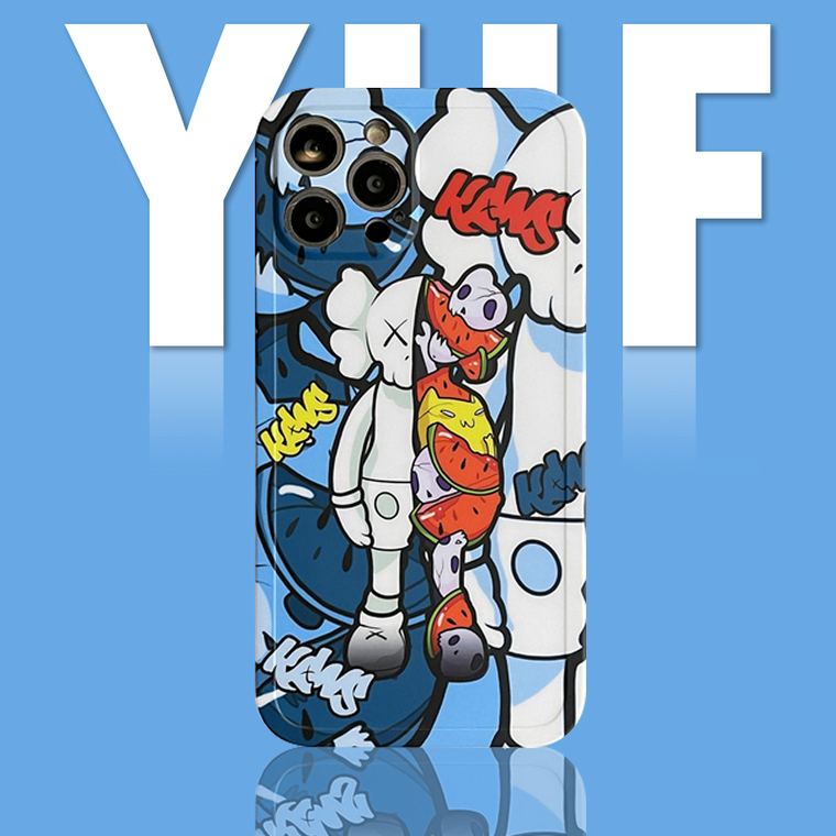 KAWS Split In Half 15, 14, 13, 12, 11 iPhone Case