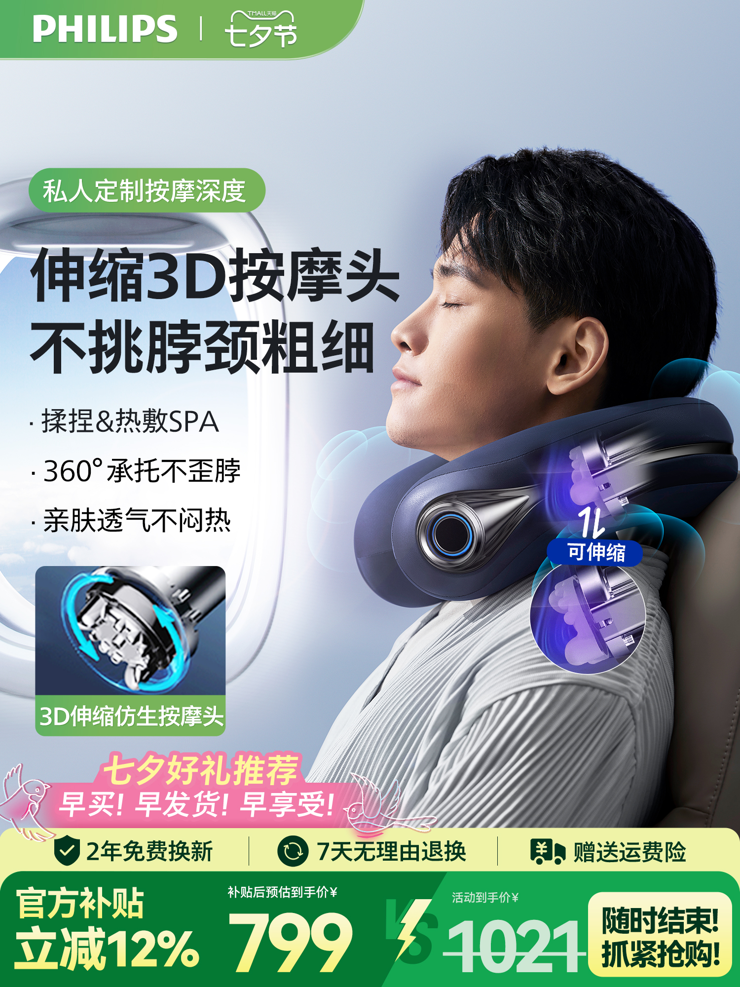 フィリップス　ネックマッサージャー 楽天市場】【超☆お得】 フィリップス PHILIPS ネックケア
