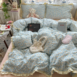 Class a Bedding Four-Piece Set 2025 New Pure Cotton Duvet Cover, Quilt Cover, Fitted Sheet, Bed Sheet, Dormitory Student Three-Piece Set 4 Class a Bedding Four-Piece Set 2025 New Pure Cotton Duvet Cover, Quilt Cover, Fitted Sheet, Bed Sheet, Dormitory Student Three-Piece Set 4