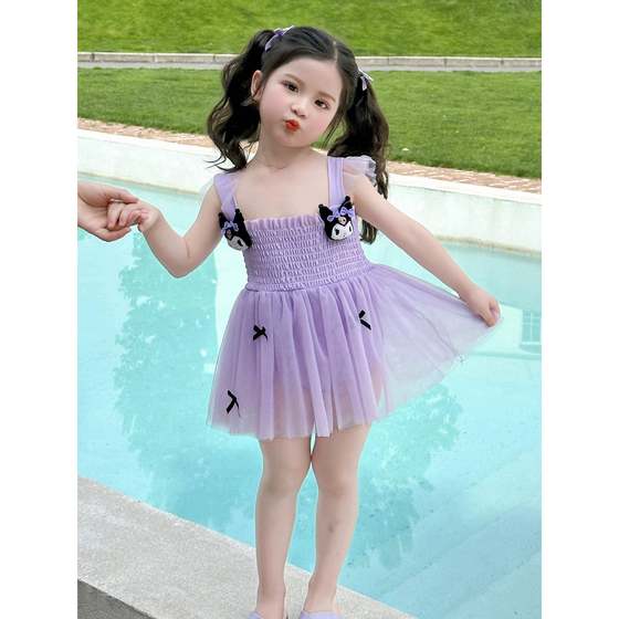 French BADNUT girls swimsuit summer 2025 new children's Kulomi skirt one-piece princess swimsuit French BADNUT girls swimsuit summer 2025 new children's Kulomi skirt one-piece princess swimsuit