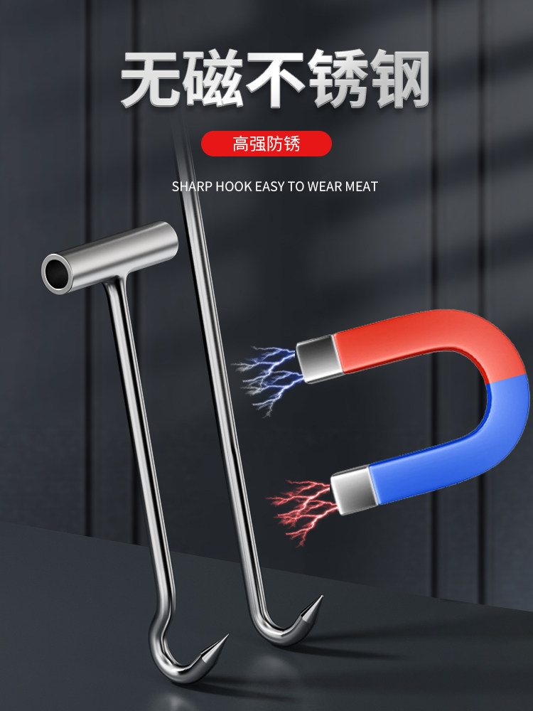 Ganci Da Macellaio In Acciaio Inox - 24 Pezzi, 15cm, Per Affumicare E BBQ, Grado Alimentare - Foto 4