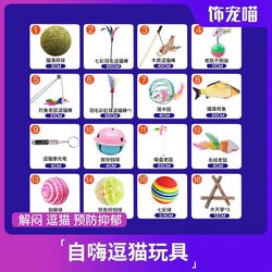 Cat Toy Set for Self-Entertainment, Laser Cat Teaser Wand, Feather Teething Toy, Bite-Resistant, Essential Kitten Supplies, Complete Collection of Cat Supplies Cat Toy Set for Self-Entertainment, Laser Cat Teaser Wand, Feather Teething Toy, Bite-Resistant, Essential Kitten Supplies, Complete Collection of Cat Supplies