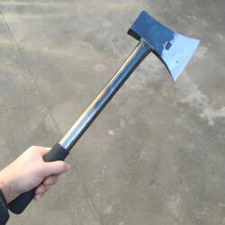 Track Steel Hand-Forged Axe for Rural Household Use, Suitable for Splitting Firewood, Chopping Wood, Cutting Trees, and Breaking Bones, Multifunctional Track Steel Hand-Forged Axe for Rural Household Use, Suitable for Splitting Firewood, Chopping Wood, Cutting Trees, and Breaking Bones, Multifunctional