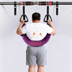 Lumbar traction device, enlarged and thickened Lumbar traction device, enlarged and thickened